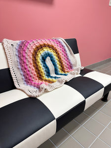 Rainbow Bobble Blanket - OOAK - Ready to ship